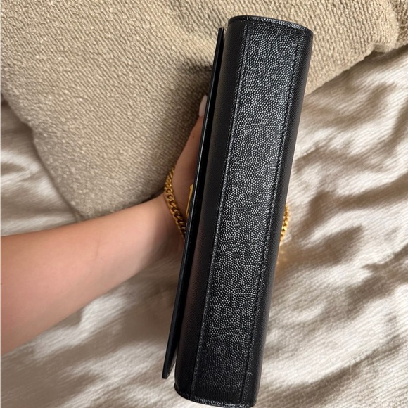 Yves Saint Laurent Black Leather Clutch - Picture 3 of 6